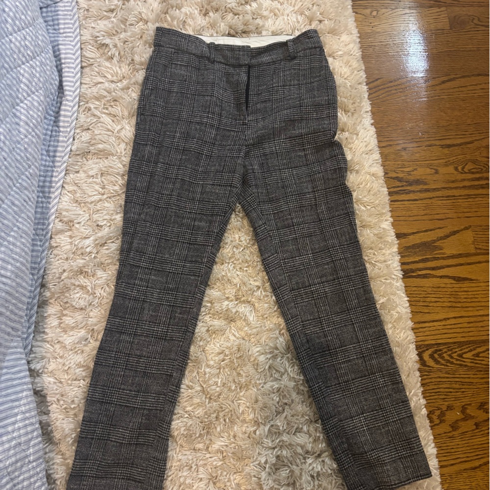 Gray Plaid Pants